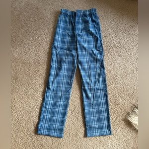 Brandy Melville blue plaid trousers. OS (new with tags)